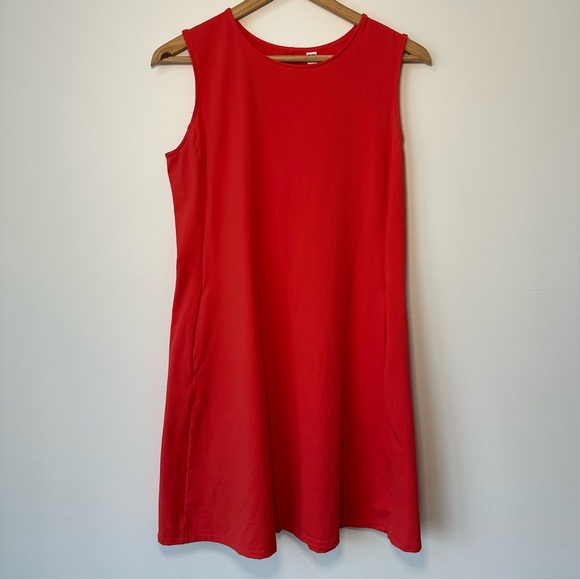 Uniqlo Ultra Stretch Sleeveless Slightly Fitted A-Line Mini Dress - Picture 2 of 7